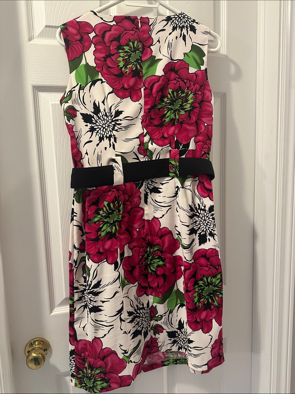 DRESSBARN Sleeveless Floral Fit & Flare Dress Sz12 Feminine Flattering Formal 🌸 - Picture 6 of 12